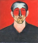 Andrzej Wróblewski 'Głowa mężczyzny na czerwonym tle', 1957 Andrzej Wróblewski 'Głowa mężczyzny na czerwonym tle', 1957