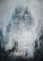 ...  W mgielnych oparach... 70x50, technika własna-płótno, 2016