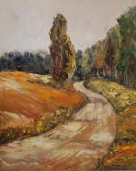 Droga w Dyminie olej na płótnie 50x40  1