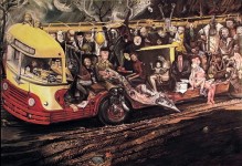 Bronisław Wojciech Linke 'Czerwony autobus', 1959' Bronisław Wojciech Linke 'Czerwony autobus', 1959