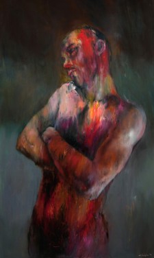 z cyklu HUMAN LIGHT 200 x 120 cm 2010
