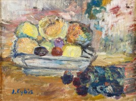 Jan Cybis, „Śliwki i jabłka”, 1949 Jan Cybis, „Śliwki i jabłka”, 1949