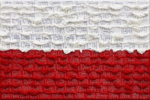 Włodzimierz Pawlak, „Polacy formują flagę narodową”, 1989 Włodzimierz Pawlak, „Polacy formują flagę narodową”, 1989