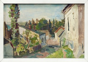 Fragment Jasła, olej na tekturze, 24x 35cm, 1932 Fragment Jasła, olej na tekturze, 24x 35cm, 1932