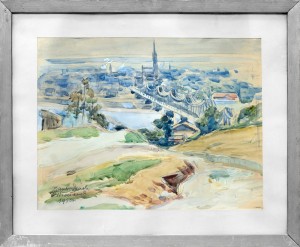 Włocławek, akwarela, 47x57cm, 1950 Włocławek, akwarela, 47x57cm, 1950